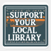 ローカルライブラリスクエアをサポート スクエアシール (正面)