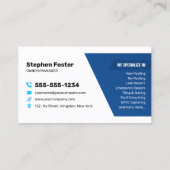 ローカルルーフィング修理、リルーフィング、側溝サービス 名刺 (裏面)