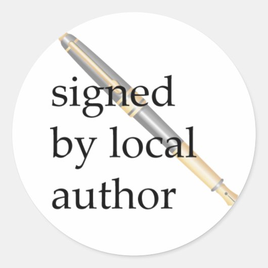 ローカル作家によって署名される ラウンドシール (正面)