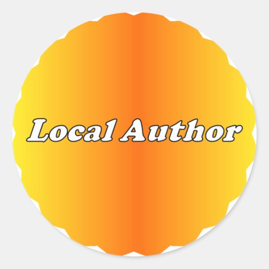 ローカル作家ステッカー ラウンドシール (正面)