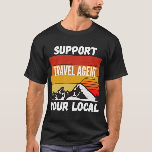ローカル旅行代理店のサポート Tシャツ (正面)