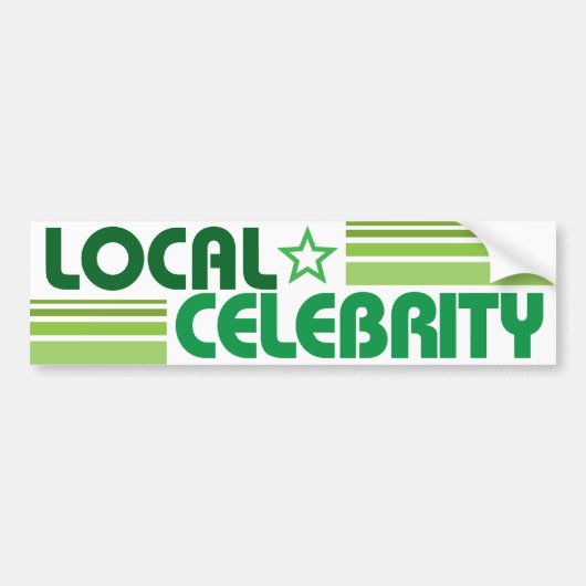 ローカル有名人のバンパーステッカー バンパーステッカー (正面)