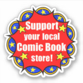 ローカル漫画ブックストアのノートパソコンステッカーをサポート シール (正面)