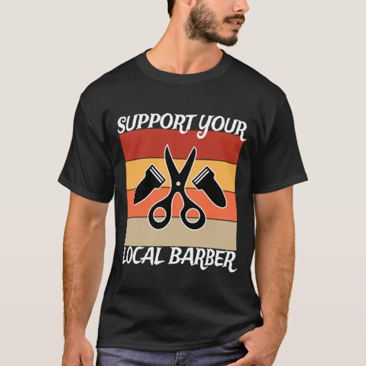 ローカル理容師 Tシャツ (正面)