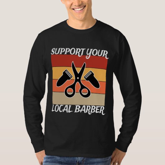 ローカル理容師 Tシャツ (正面)