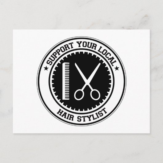ローカル美容師 ポストカード (正面)