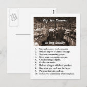 ローカル買-zazzle-600 ポストカード (正面/裏面)