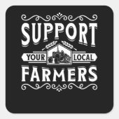 ローカル農家 スクエアシール (正面)