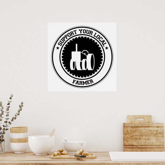 ローカル農家 ポスター (キッチン)