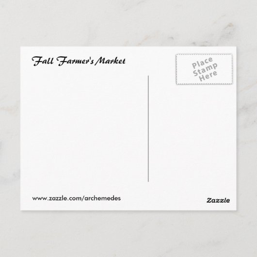 ローカル農家 ポストカード (裏面)