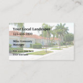 ローカル造園近隣サービス 名刺 (裏面)