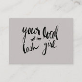 ローカル鞭の女の子のアフターケアの鞭カード 名刺 (正面)