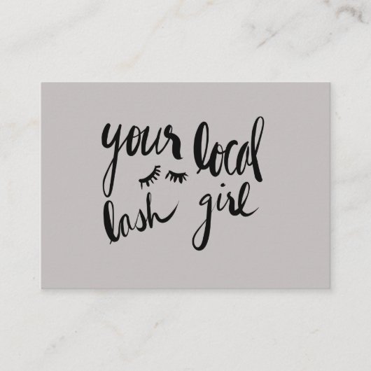 ローカル鞭の女の子のアフターケアの鞭カード 名刺 (正面)