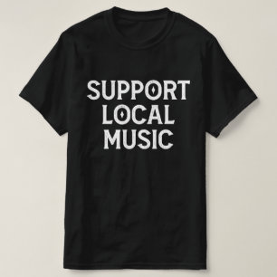 ローカル音楽ライブバンドのサポート Tシャツ