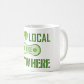 ローカル食べ、どこでも乗る コーヒーマグカップ (正面右)