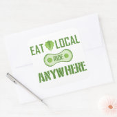 ローカル食べ、どこでも乗る スクエアシール (封筒)