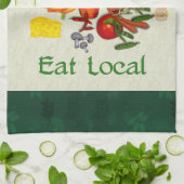 ローカル食べ キッチンタオル (折り畳み)