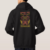 ローカル・スコーピオンズを応援せよ – ミシガン・バイカーTシャツ パーカ (裏面)