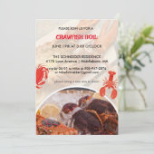 ローカントリーボイルクックアウトディナーパーティの招待状 招待状 (スタンド正面)