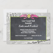 ローカントリーボイルニュースプリント招待状 招待状 (正面)