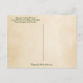 ローカントリーメリークリスマスサウスカロライナ ポストカード (裏面)