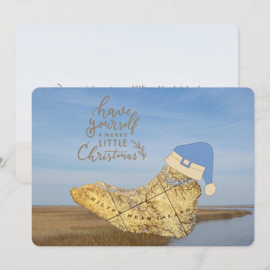 ローカントリーメリークリスマスヒルトンヘッドアイランドマップ シーズンカード (正面/裏面)