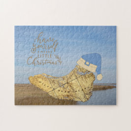 ローカントリーメリークリスマスヒルトンヘッドアイランドマップ ジグソーパズル