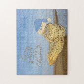 ローカントリーメリークリスマスヒルトンヘッドアイランドマップ ジグソーパズル (縦)