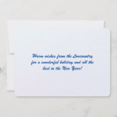 ローカントリーメリークリスマスブラフトンサウスカロライナ シーズンカード (裏面)