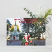 ローカントリーメリークリスマスブラフトンサンタ シーズンカード (スタンド正面)