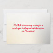 ローカントリーメリークリスマスブラフトンサンタ シーズンカード (裏面)