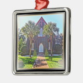 ローカントリーメリークリスマスブラフトンSC教会 メタルオーナメント (左)