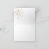 ローカントリー・チャートの折りたたみ式メモ サンキューカード (内部)