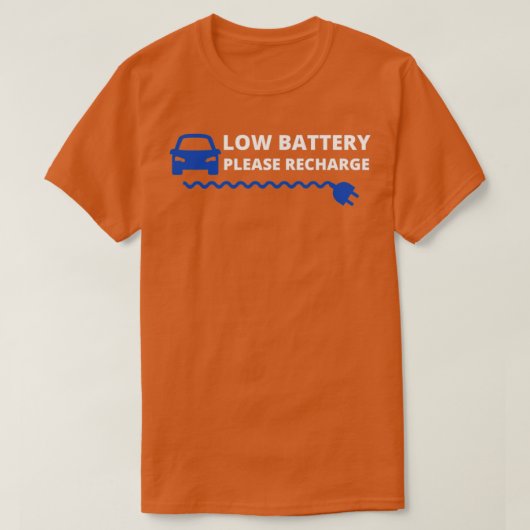 ローカーバッテリー電気自動車を充電5 Tシャツ (デザイン正面)