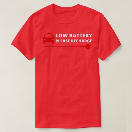 ローカーバッテリー電気自動車を充電6 Tシャツ (デザイン正面)