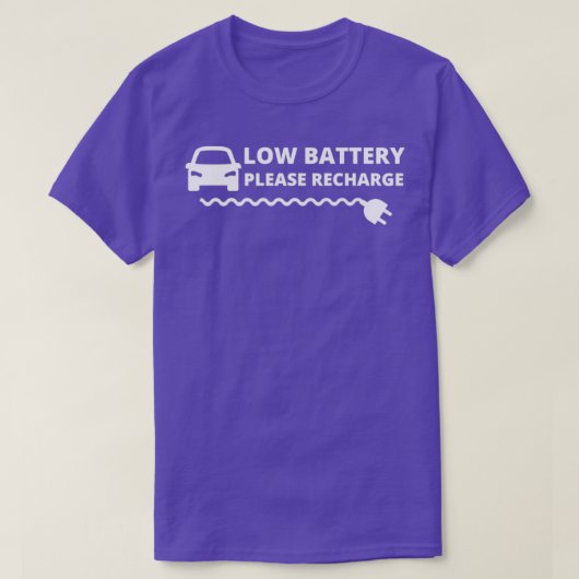 ローカーバッテリー電気自動車12を充電 Tシャツ (デザイン正面)
