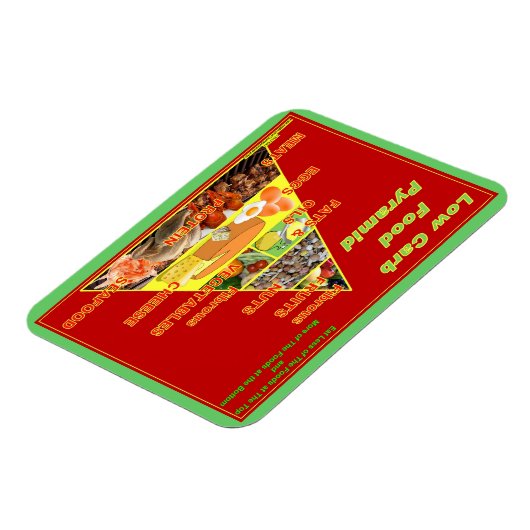 ローカーブ食品ピラミッド型注意喚起冷凍機磁石 マグネット (左側)