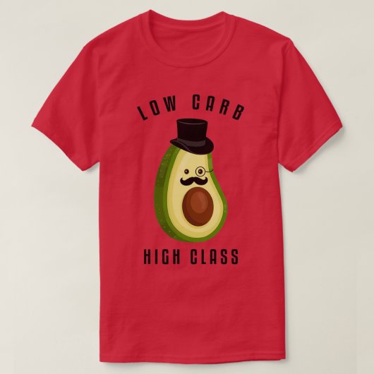 ローカーブ高級グアカモールアボカド2 Tシャツ (デザイン正面)