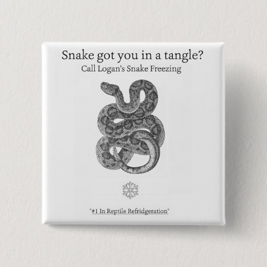 ローガンのヘビの凍結ボタンII 缶バッジ (正面)