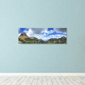 ローガンパスパノラマグレイシャーナショナルパーク キャンバスプリント (インサイチュ (ウッドフロア))