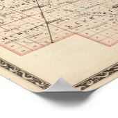 ローガン郡の地図 ポスター (角)