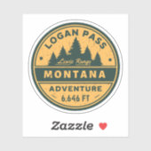 ローガン・パス ハイキング, モンタナ州の高山のパス シール (シート)