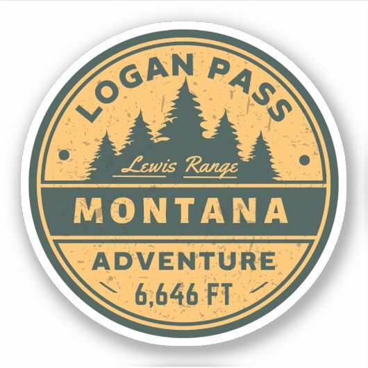 ローガン・パス ハイキング, モンタナ州の高山のパス シール (正面)
