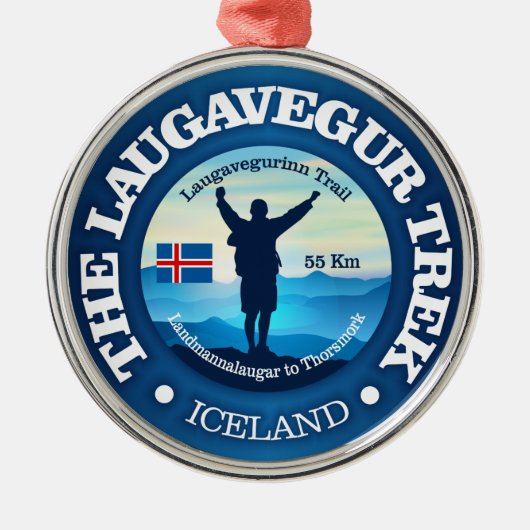 ローガヴェール・トレック(ハイキング) メタルオーナメント (正面)