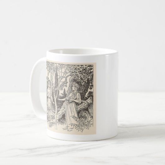 ロークスと優しいニンフ コーヒーマグカップ (正面左)