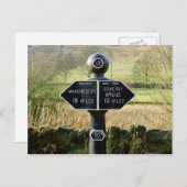 ロークデール運河のマイルマーカー ポストカード (正面/裏面)