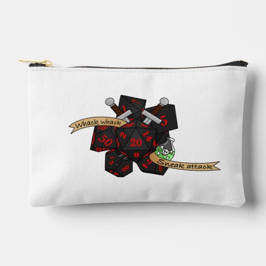 ローグサイコロデザイン アクセサリーポーチ (正面)