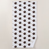 ローグサイコロデザイン ビーチタオル (正面)