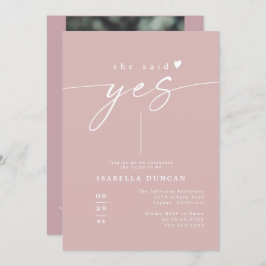 ローグダスティバラ赤面彼女はYesブライダルシャワー 招待状