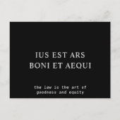 ローグッドネス&エクイティ感動的ラテン引用文 ポストカード (正面)